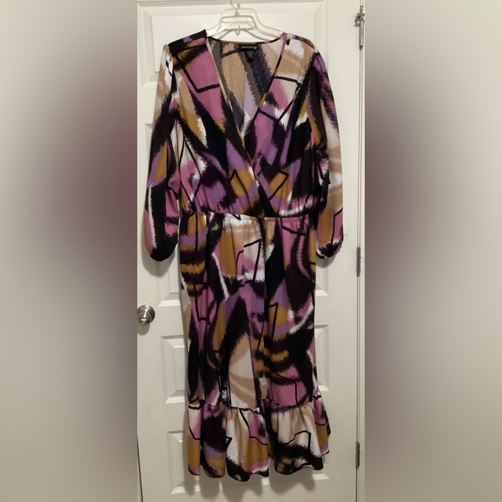 Colorful Abstract Print Dress